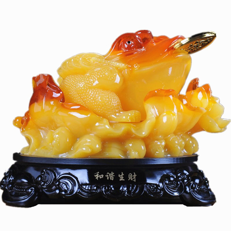 金蟾大号三足风水公司店铺摆件