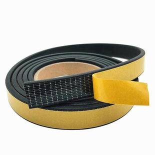 三元乙丙橡胶发泡条单面背胶平板自粘机电箱柜密封条半圆D型条