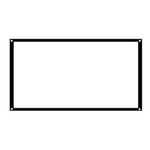 信优白塑玻纤白软灰玻纤抗光金属抗光简易幕布家用办公投影仪屏幕