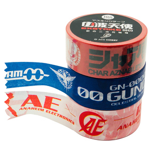 机动战士动漫周边吉翁夏亚扎古和纸胶带独角兽手帐本创意装饰贴纸