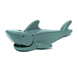 乐高 LEGO 绝版稀有动物零件 鲨鱼 锯鳐 剑齿鱼 大鱼 深灰 10210