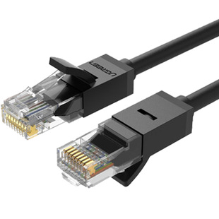 绿联网线对接头带线成品6六类千兆家用宽带超长户外扁高速10/20米