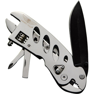 加强版扳手钳大号多功能组合工具钳折叠小刀钳子全钢多用活动扳手