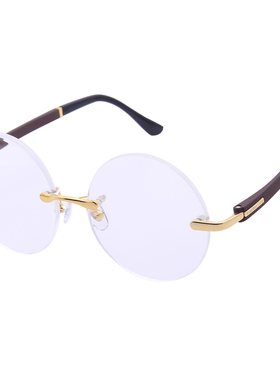 纯天然白水晶男女款无色石头眼镜