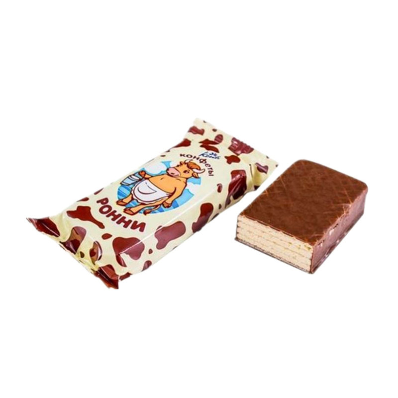 威化 俄罗斯进口巧克力大奶牛威威化饼干