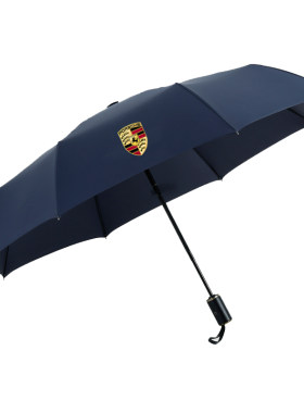保时卡宴雨伞超轻全自动三折