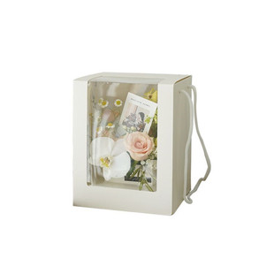 手提花盒透明橱窗袋鲜花手提袋永生花玫瑰花束插花盒鲜花包装礼盒