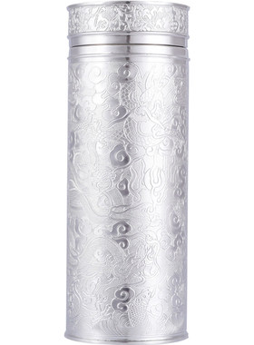 999雪花银九龙银杯内外纯银杯子
