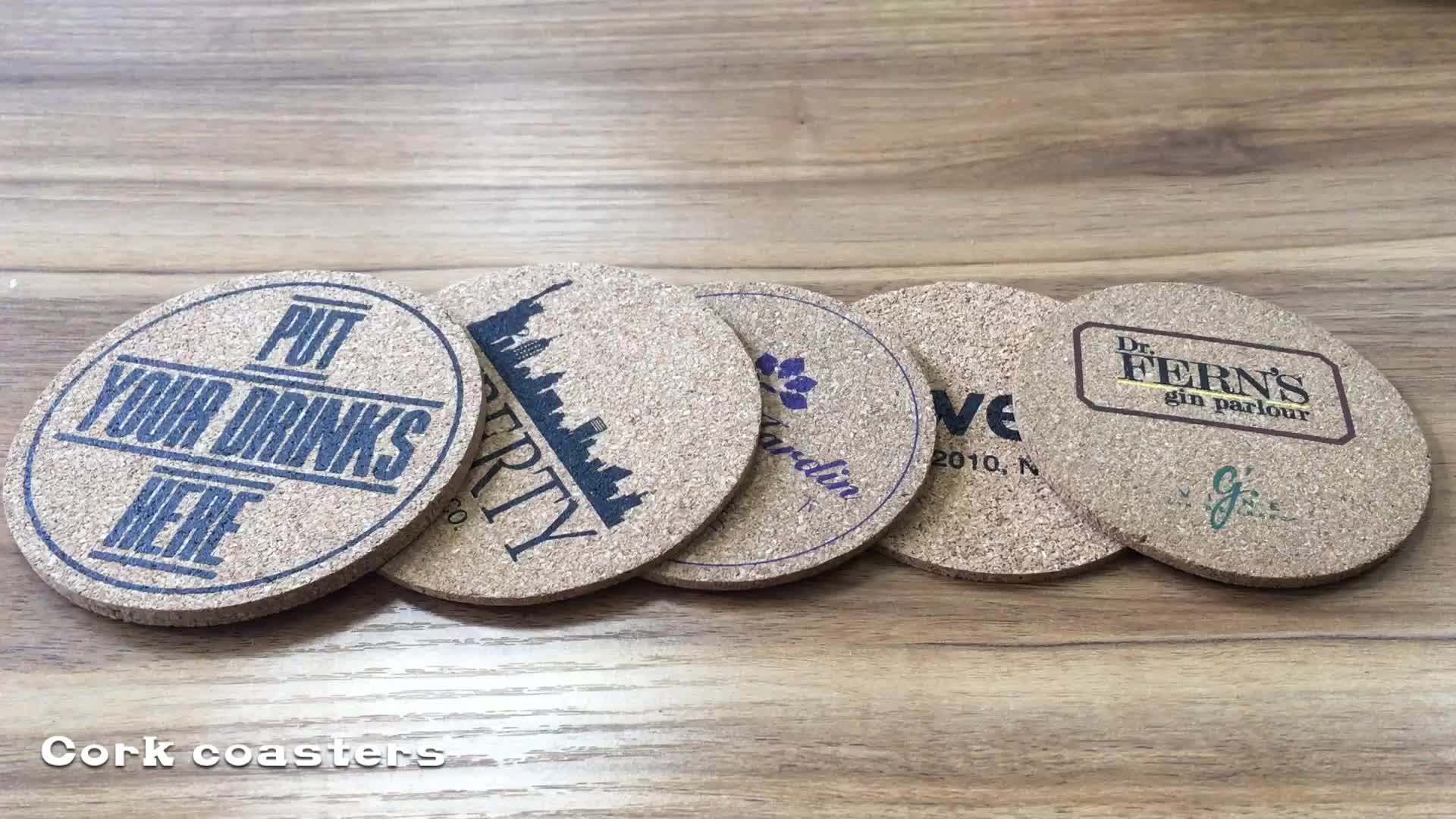 Custom Printing Logo Sublimation Coasters With Cork Buy Sublimation
