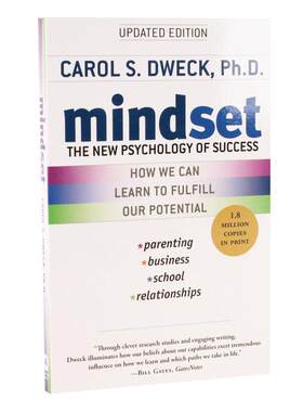 预售 思维模式:终身成长 全新的成功心理学 英文原版 Mindset The New Psychology of Success 比尔盖茨书单推荐