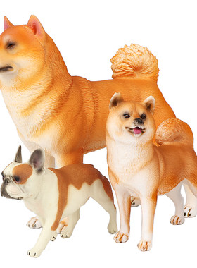金毛斗牛犬户外益智仿真动物模型