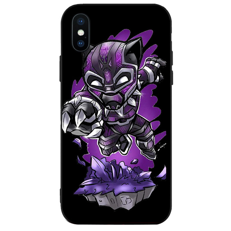 美国队长钢铁侠适用于8手机壳XS MAX苹果6s黑豹11蚁人12毒液7PLUS