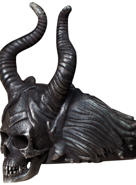 原创手工银饰戒指骷髅