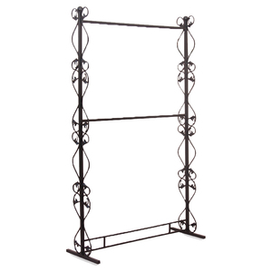 童装店货架展示架欧式铁艺双层服装架女装挂衣服架子落地式陈列架