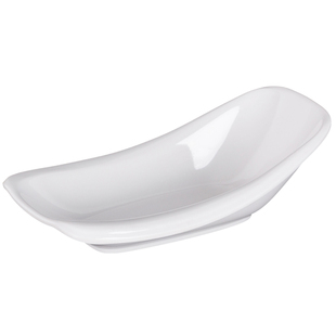 密胺餐具白色凉菜深碟塑料小吃冷菜碟子酒吧ktv甜品碗大酒店商用