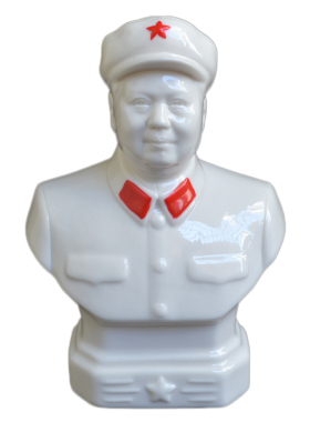 陶瓷毛主席像半身像雕塑像小摆件