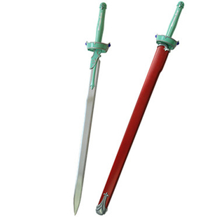 包邮新刀剑神域亚丝娜闪烁之光金属款桐人阐释者不锈钢道具未开刃