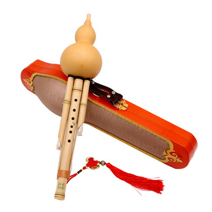 7孔李建签名制九孔金竹老师傅制收藏舞台演奏考级通用专业葫芦丝