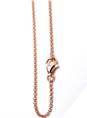 s925纯银毛衣链女1.4mo字链百搭