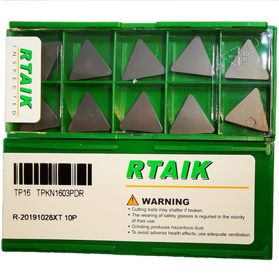 RTAIK TP16 TK10 TPKN1603PDER 中三角铣刀片 TPMN160308