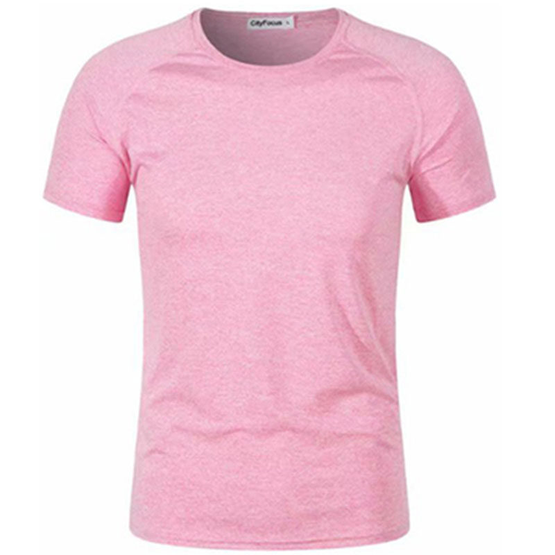 夏瑜伽服工衣定制 男女运动短袖工作服速干t恤定做跑步衫印字logo