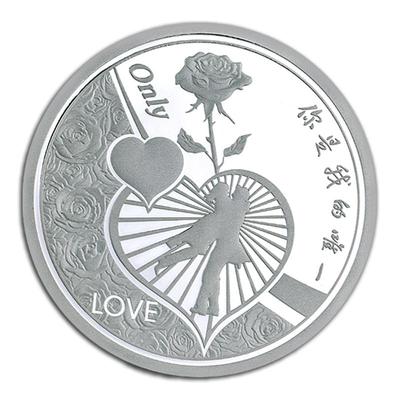 纯银结婚表白纪念品情侣情人节