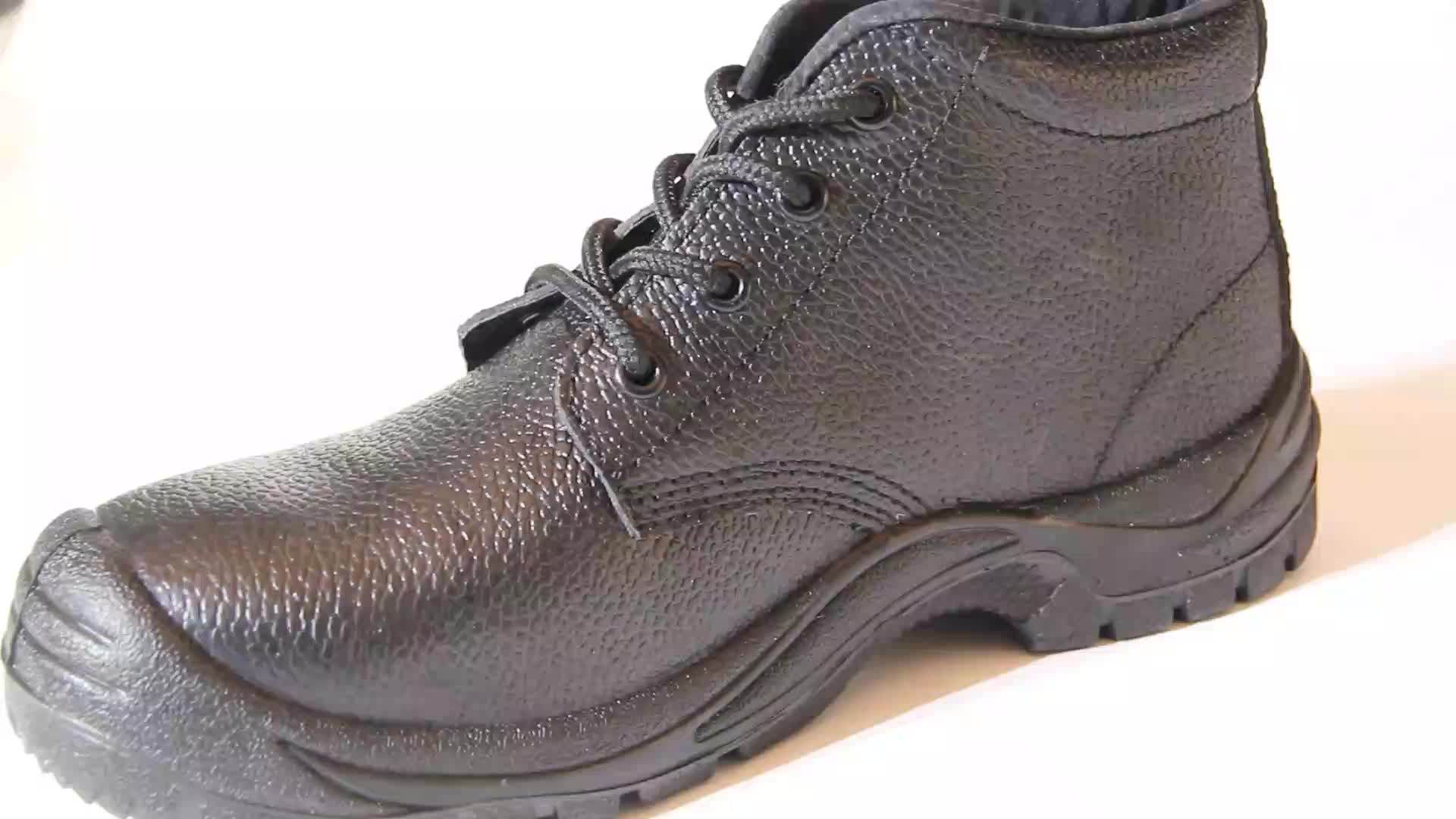 Chile Market Full Grain Leather Upper Genuine Leather Lining Safety