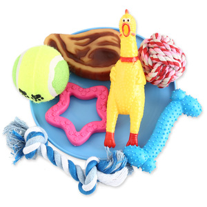 宠物训练磨牙耐咬发声除臭大中小型犬金毛泰迪幼犬小狗狗玩具套餐