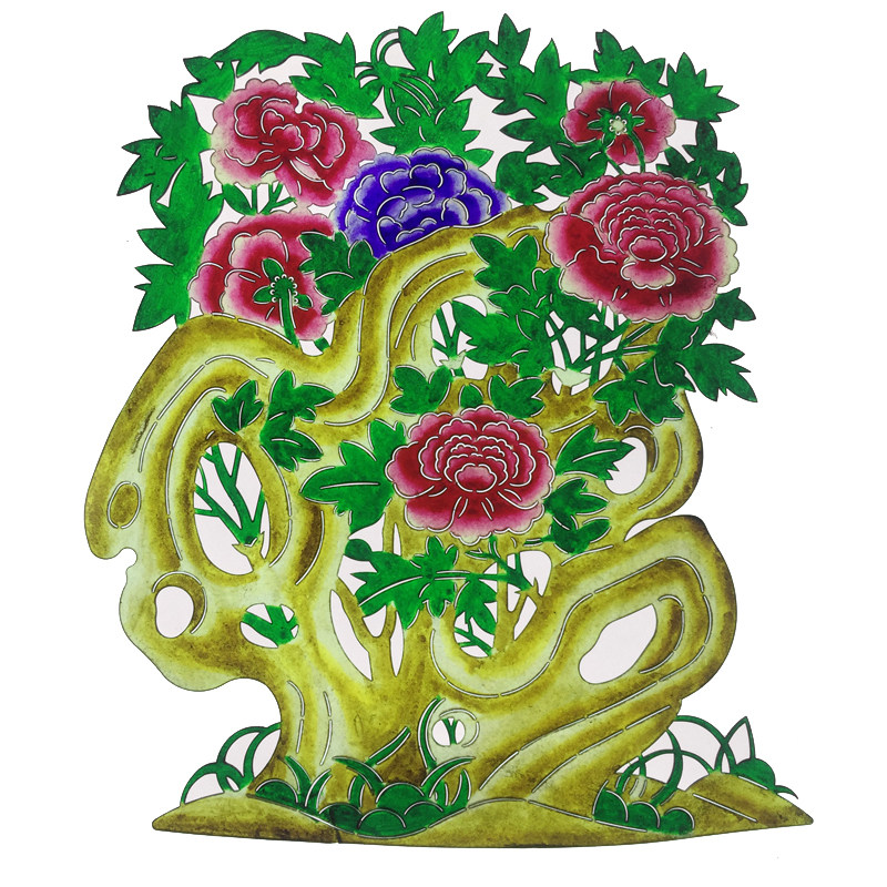 皮影戏箱花草专业专用唱戏道具