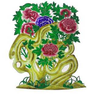 皮影戏箱花草景片专业专用唱戏用道具