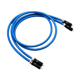 荷兰纯铜镀银讯号线发烧级音频线wbt双RCA头莲花线音响功放信号线