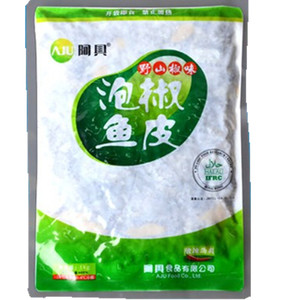 阿具野山泡椒鱼皮1000g凉菜凉拌脆爽丝零食即食小吃酒店餐饮食材
