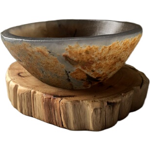 云上菩提手工打磨天然玛瑙随形小碗原矿聚宝盆玛瑙碗原色消磁碗