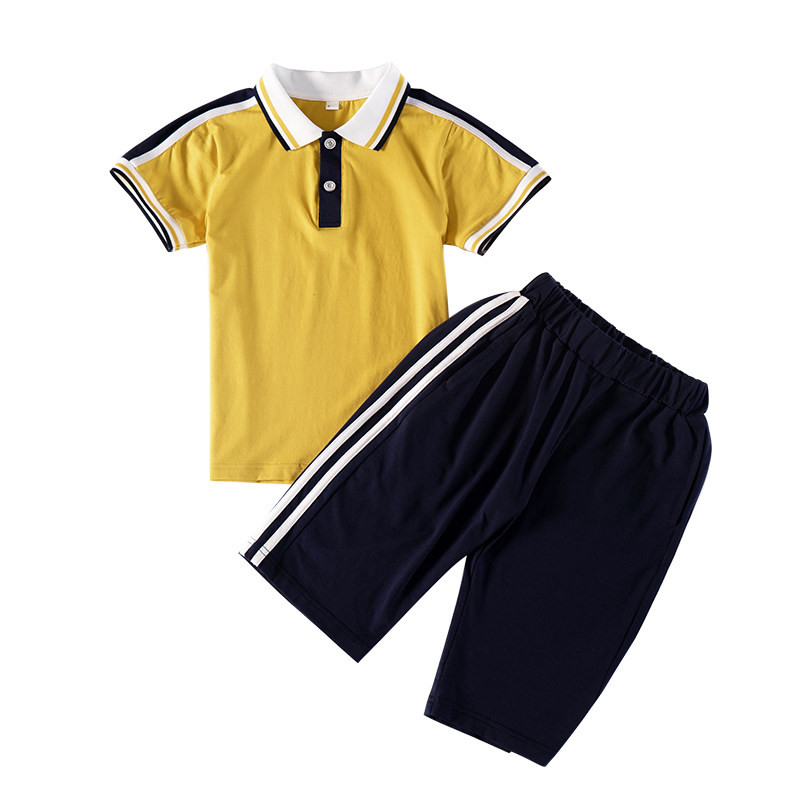 小学生校服冬季纯棉运动服英伦套装夏季班服黄色幼儿园园服春秋装