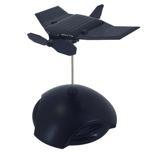 迷你太阳能飞机原创个性汽车载装饰摆件无需电池太阳直射安全环保