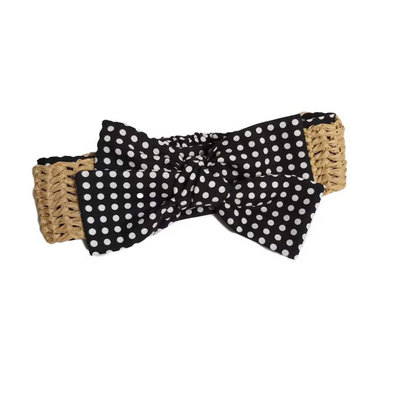 日本手工波点编织复古同款发带