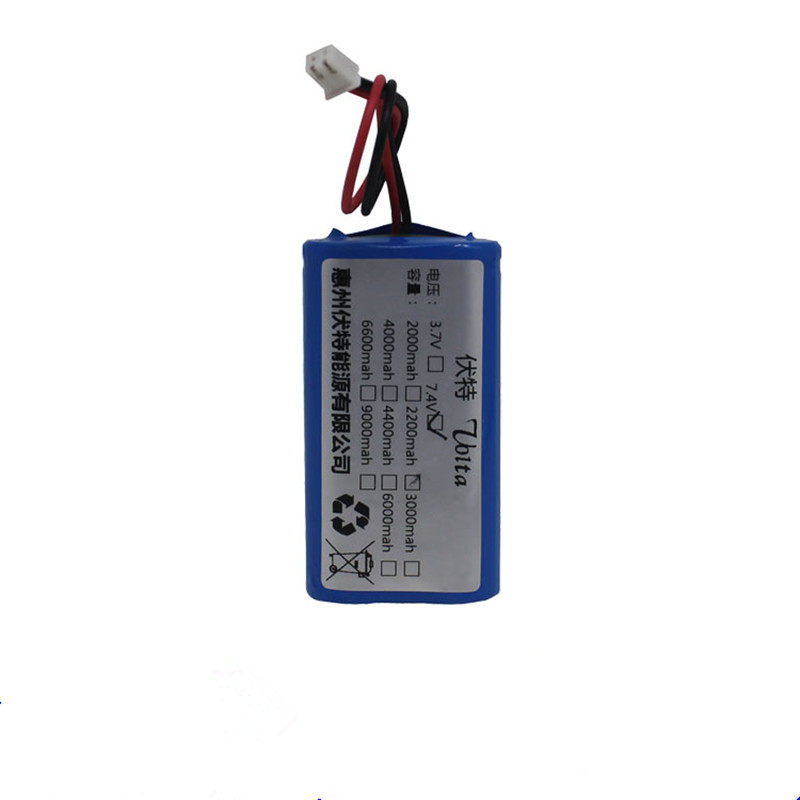 7.4V18650锂电池组唱戏机扩音器小音箱太阳能LED头灯电媒外接8.4V