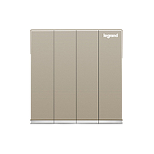 罗格朗逸景四位自复位开关弱电干接点面板智能家居场景控制开关86