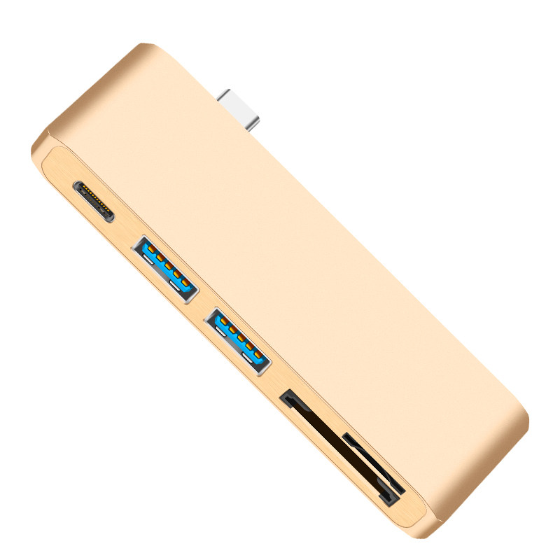 Typec扩展坞usb3.0多功能拓展坞usb-c转分线器HUB适用苹果笔记本