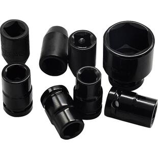 威达12.5mm气动短套筒风动气动六角套筒1/2短套筒扳手8-32mm套筒