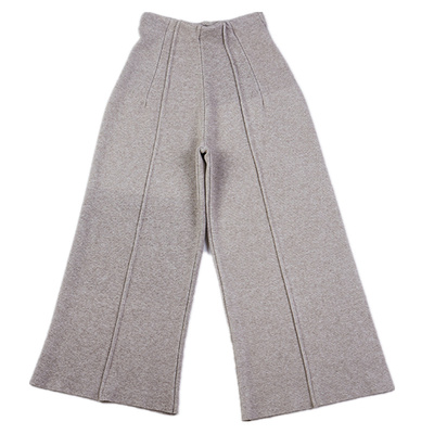 LOEN宽松高腰休闲针织裤