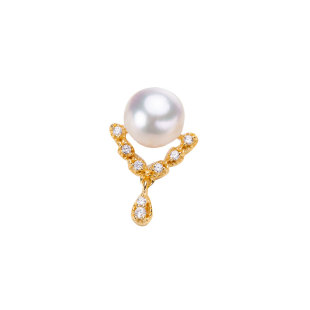 DIY珍珠配件套装 S925纯银 精致花托款项坠耳钉戒指珍珠配件空托