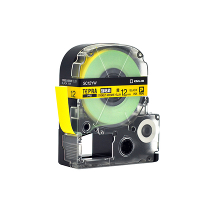 锦宫标签机色带12mm贴普乐SR230CH打印机爱普生lw-600/400标签纸