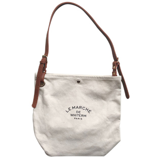 2025韩版东大门新款拼接帆布单肩大包ins休闲百搭斜挎字母帆布包