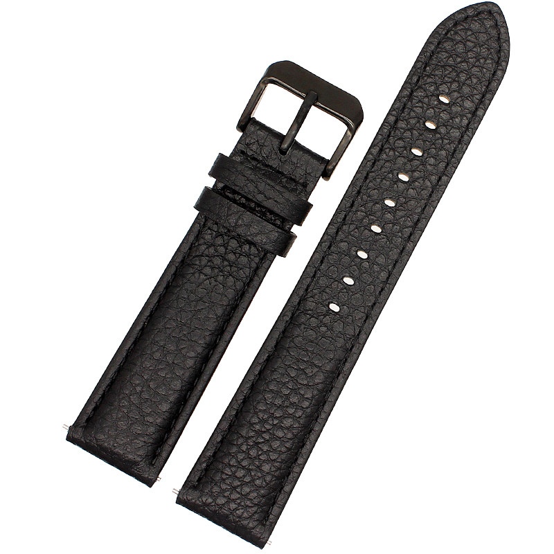 乔治格雷6500柔软小牛皮蝴蝶扣防水机械手表带22mm男士款真皮表带