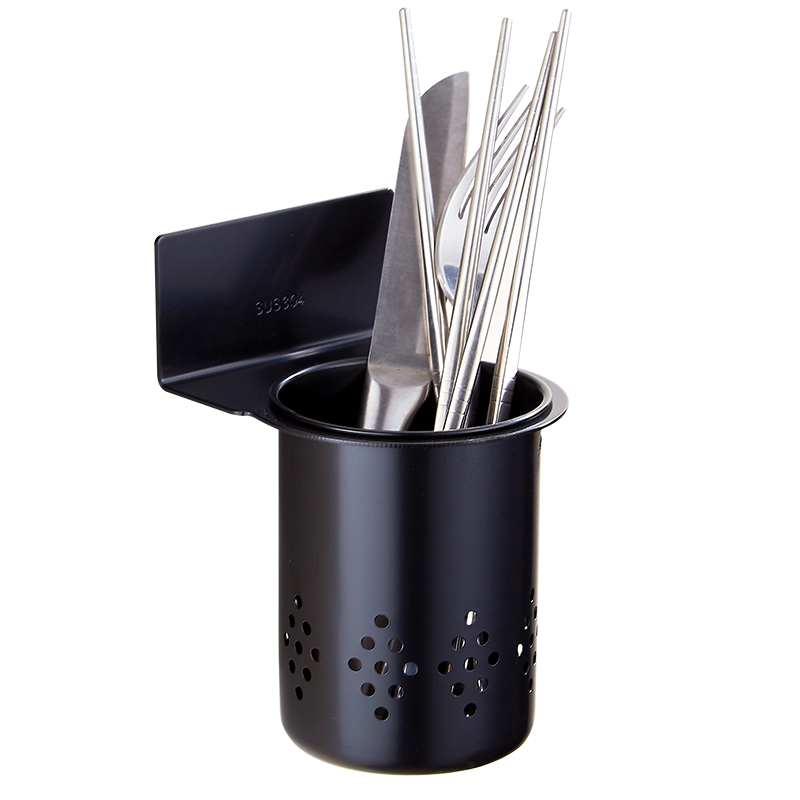 不锈钢厨房用品用具小百货沥水筷子笼创意简约刀叉勺子壁挂免打孔