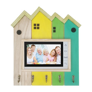 门铃套楼宇对讲室内机套子可视电话挂机防尘罩装饰贴定制实木田园