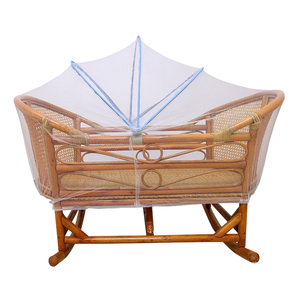 天然藤编婴儿摇篮睡蓝哄娃老式摇窝便捷式摇篮床小摇床实木竹藤床