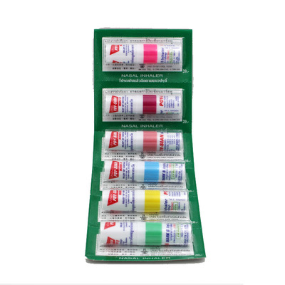 泰国正品poy-sian八仙薄荷鼻通香筒 提神醒脑棒 6支