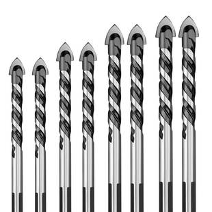 瓷砖玻璃陶瓷混凝土墙壁水泥转头手钻合金打孔电钻三角钻头6mm8mm